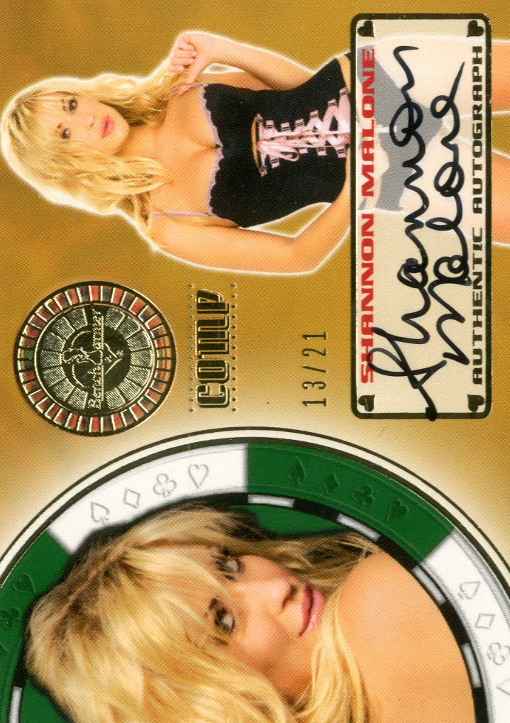2013 Bench Warmer Vegas Baby Autographs #47 Shannon Malone