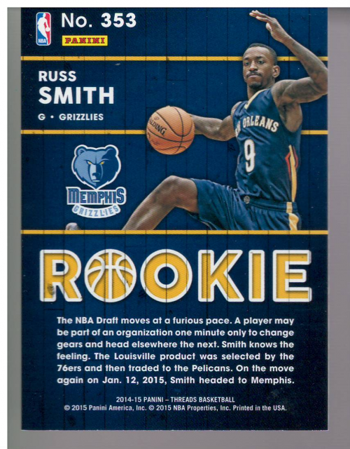 A6797- 2014-15 Panini Threads Bk #s 1-372 +Rookies -You Pick- 15+ FREE US SHIP - Picture 207 of 209