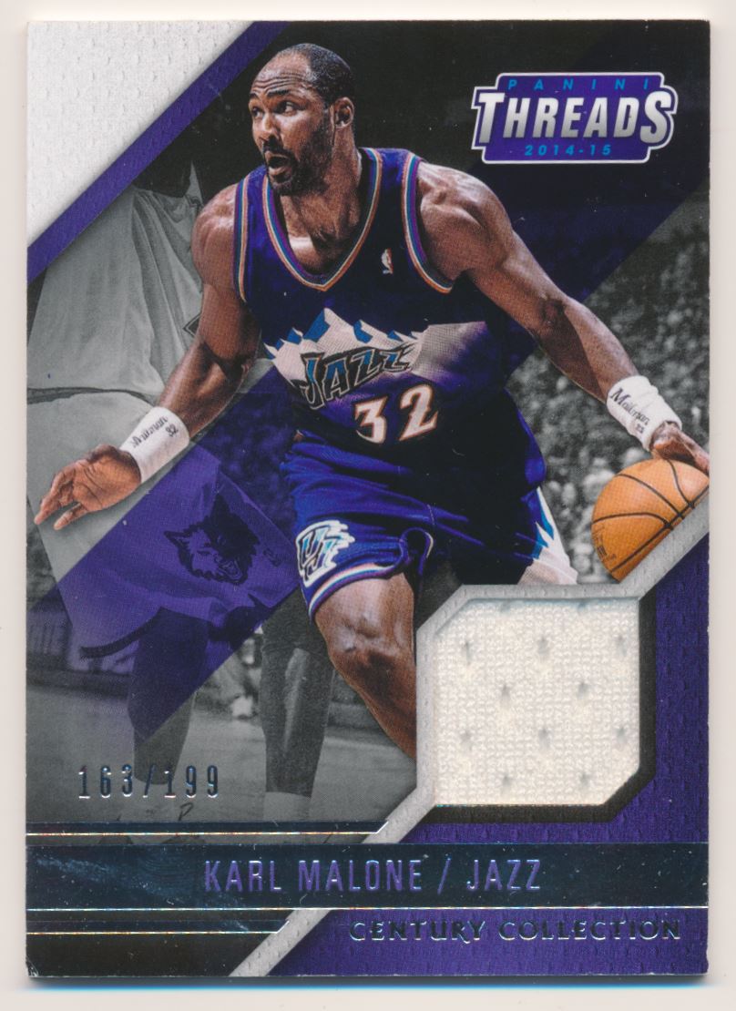 2014-15 Panini Threads Century Collection Materials #3 Karl Malone/199