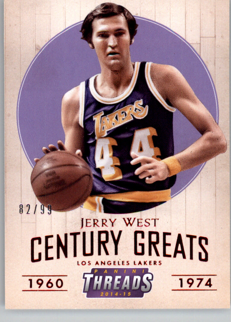 2014-15 Panini Threads Century Greats Century Proof Red #15 Jerry West