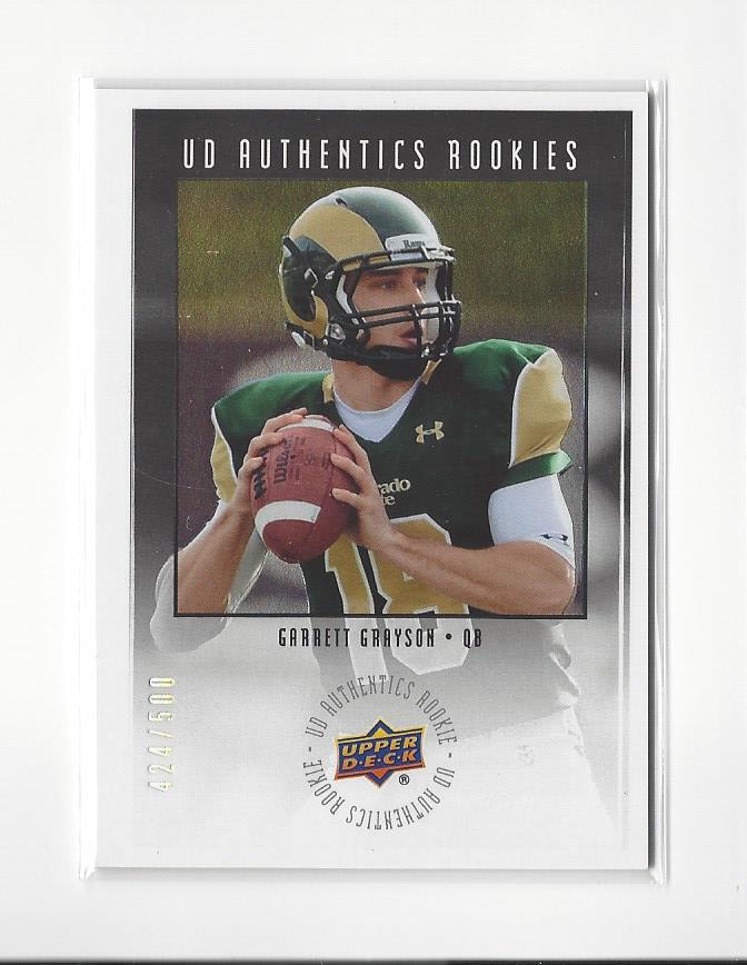 2015 Upper Deck Authentics Rookies #UA20 Garrett Grayson