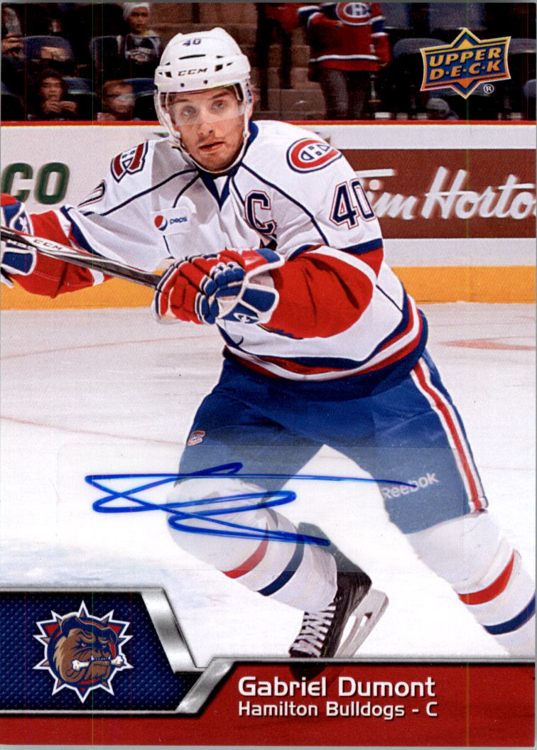 2014-15 Upper Deck AHL Autographs #22 Gabriel Dumont