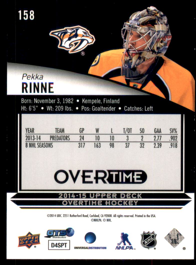 Nashville Predators Pekka Rinne Coin Card