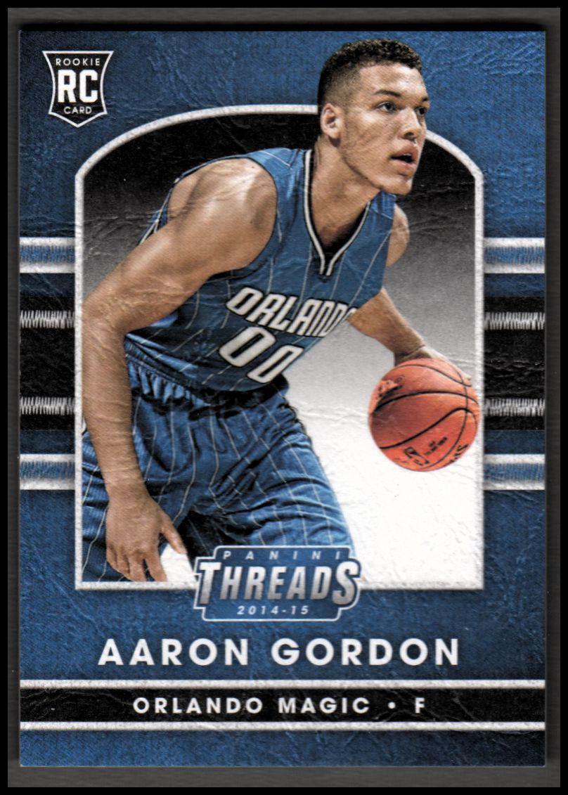 2014-15 Panini Threads #242 Aaron Gordon LTHR RC - NM-MT