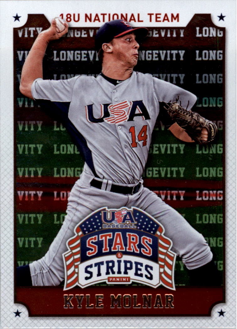 2015 USA Baseball Stars and Stripes Longevity #62 Kyle Molnar