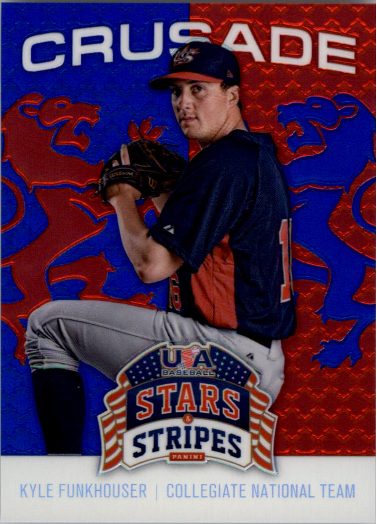 2015 USA Baseball Stars and Stripes Crusade Red and Blue #61 Kyle Funkhouser