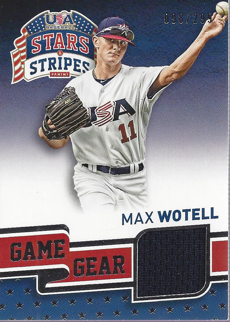 2015 USA Baseball Stars and Stripes Game Gear Materials #73 Max Wotell/299