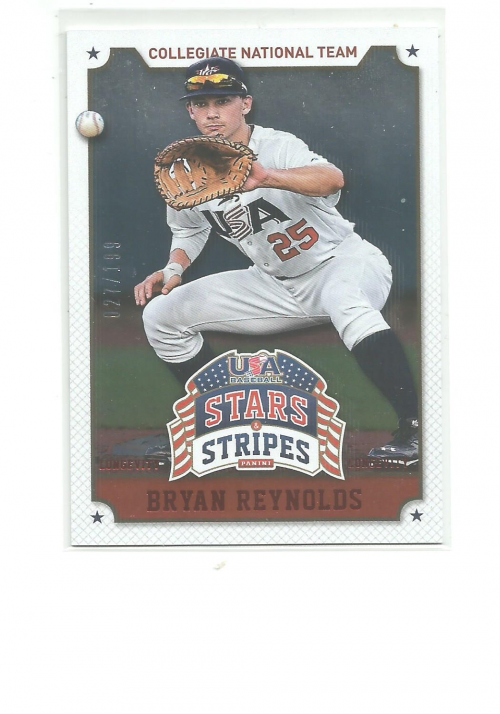 2015 USA Baseball Stars and Stripes Longevity Ruby #17 Bryan Reynolds