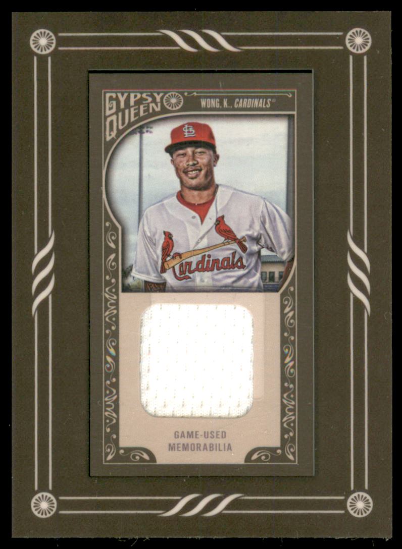 2015 Topps Gypsy Queen Framed Mini Relics #GMRKW Kolten Wong