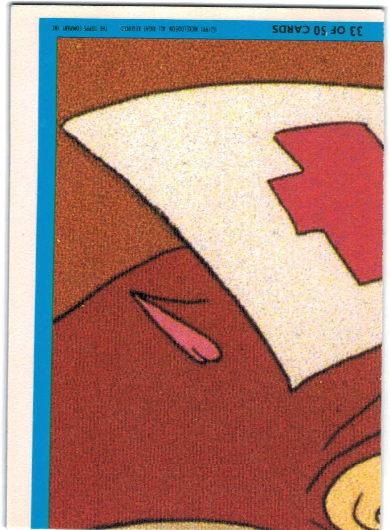 1994 Topps Ren and Stimpy Prismatic Squiggly Variants 33 Oh My Beloved