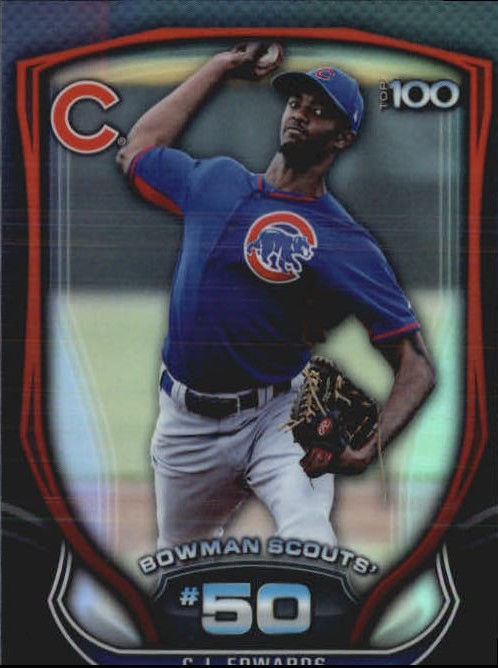 2015 Bowman Chrome Bowman Scouts Top 100 #BTP50 C.J. Edwards