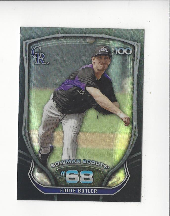 2015 Bowman Chrome Baseball Bowman Scouts Top 100 Insert Singles - You Choose - Picture 15 of 25