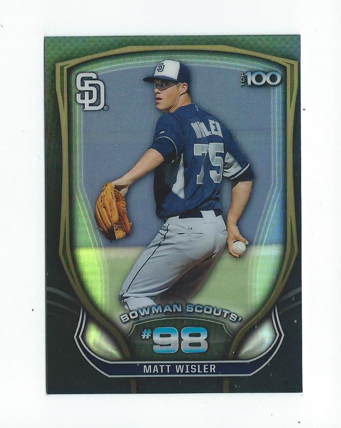 2015 Bowman Chrome Baseball Bowman Scouts Top 100 Insert Singles - You Choose - Picture 25 of 25