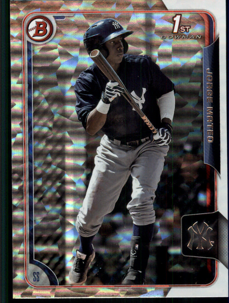 2015 Bowman Baseball "Prospects Color" Insert Parallel Cards - Picture 32 of 39