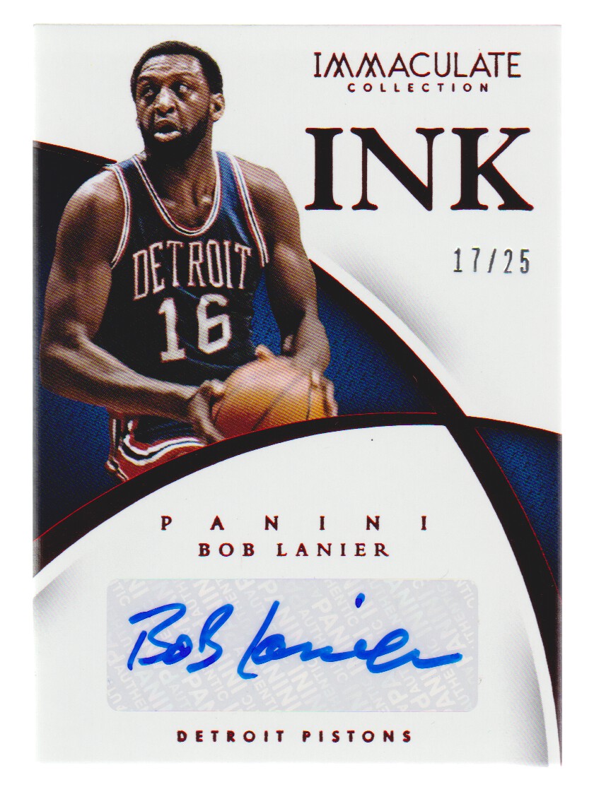 2014-15 Immaculate Collection Ink Red #45 Bob Lanier