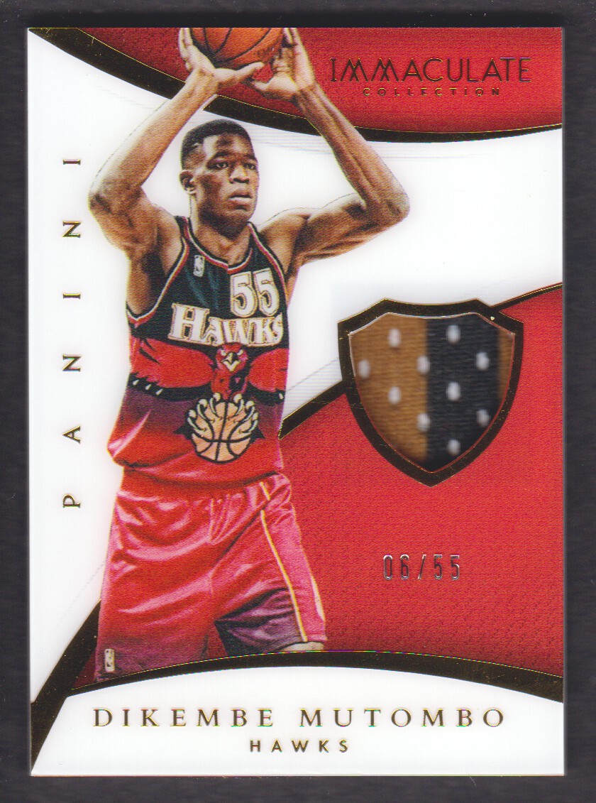 2014-15 Immaculate Collection Patches #PDM Dikembe Mutombo/55