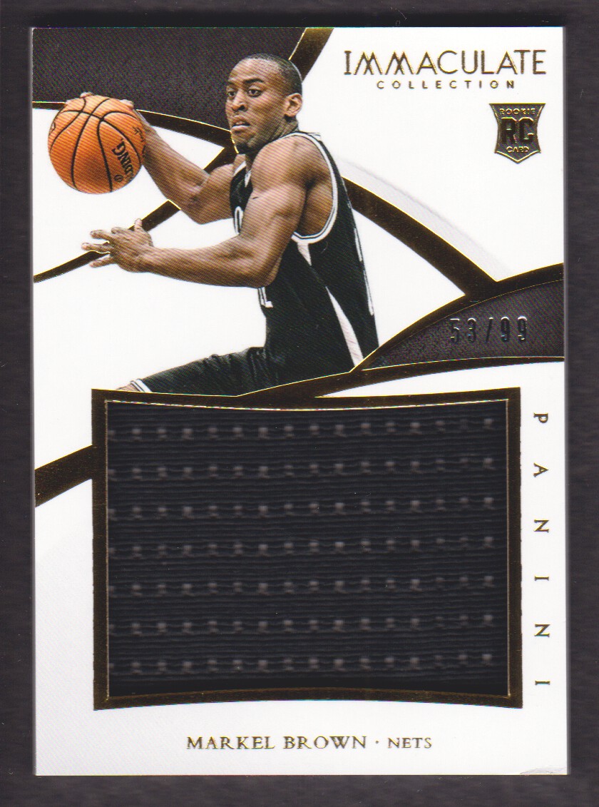 2014-15 Immaculate Collection Rookie Jerseys #6 Markel Brown