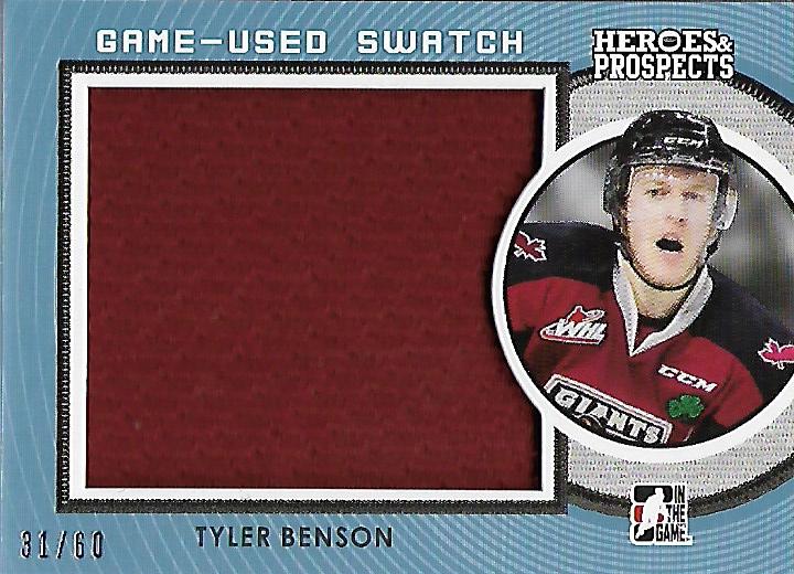 2014-15 ITG Heroes and Prospects Jersey #TB3 Tyler Benson