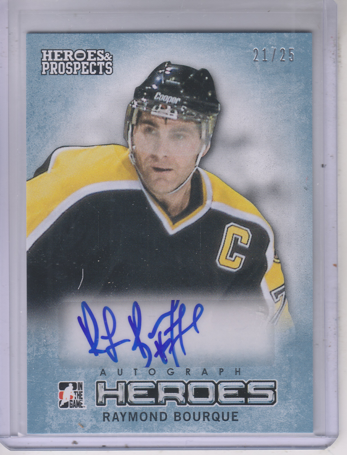 2014-15 ITG Heroes and Prospects Hero Autographs #13 Raymond Bourque