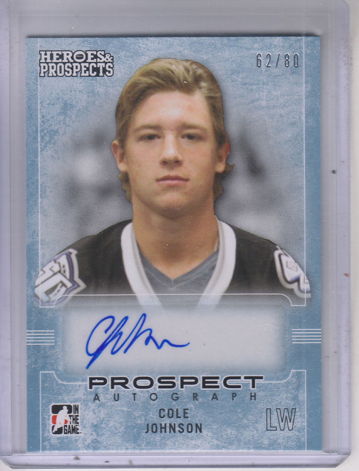 2014-15 ITG Heroes and Prospects Prospect Autographs #16 Cole Johnson/80
