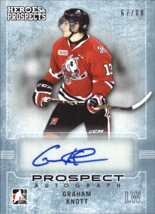 2014-15 ITG Heroes and Prospects Prospect Autographs #31 Graham Knott/80