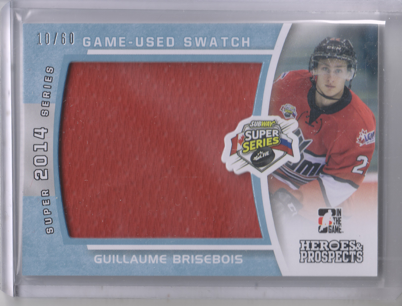 2014-15 ITG Heroes and Prospects Subway Series Jerseys #SSJ11 Guillaume Brisebois