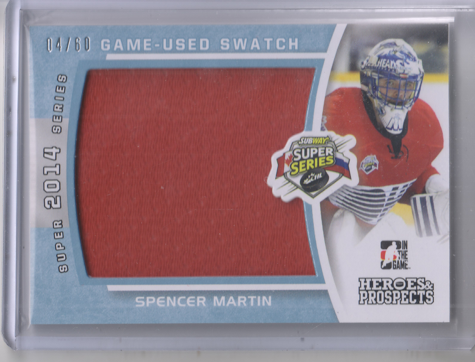 2014-15 ITG Heroes and Prospects Subway Series Jerseys #SSJ26 Spencer Martin