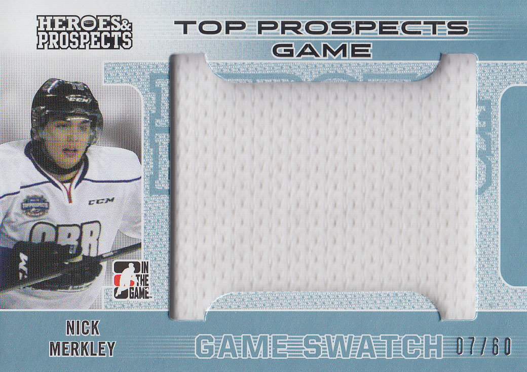 2014-15 ITG Heroes and Prospects Top Prospects Jersey #TPJ12 Nick Merkley