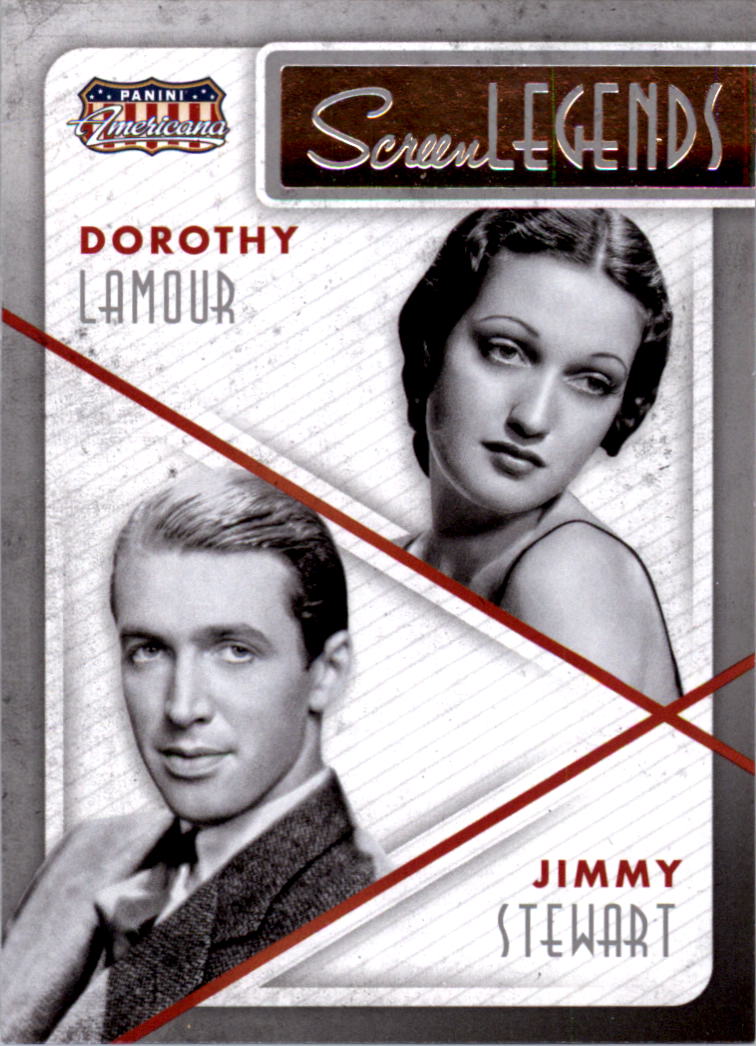 2015 Panini Americana Screen Legends Co-Stars #1 Dorothy Lamour/Jimmy Stewart