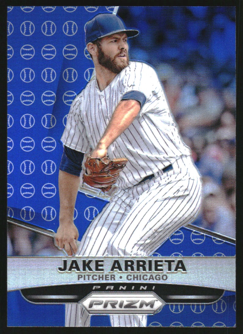 2015 Panini Prizm Prizms Blue Baseball #80 Jake Arrieta