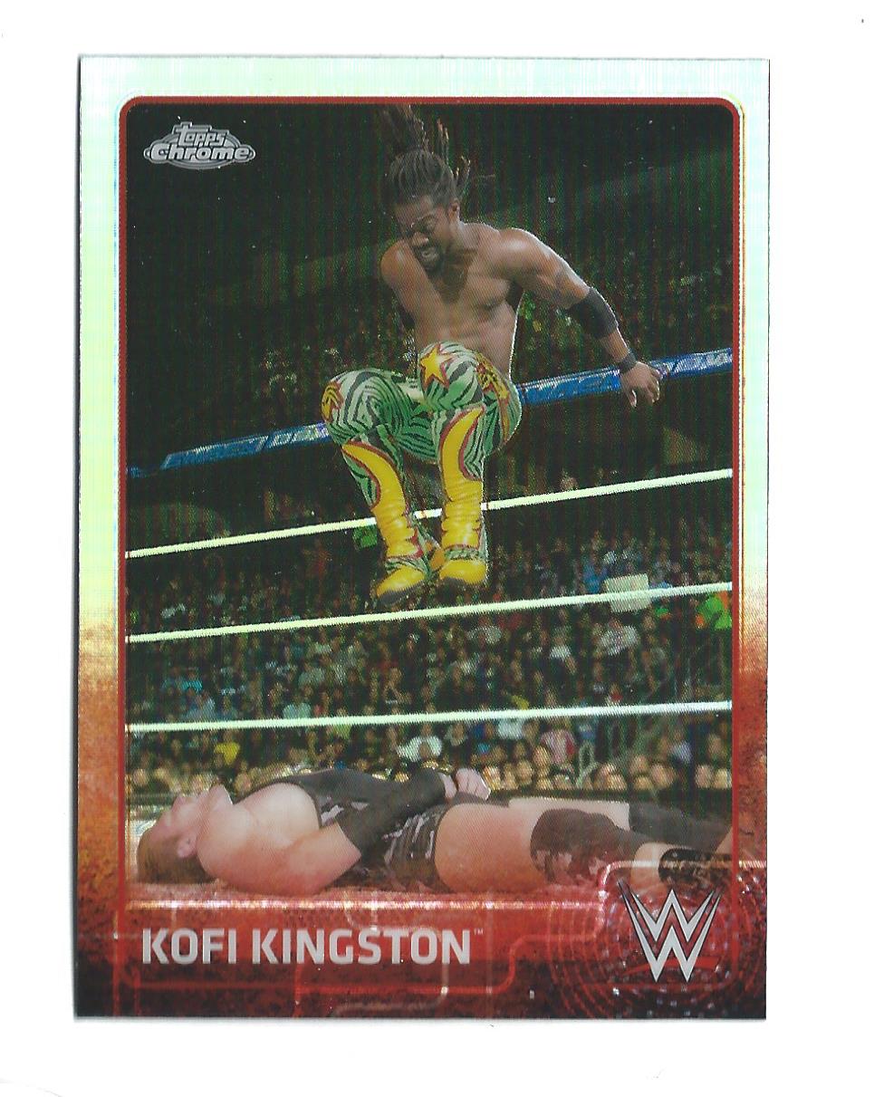2015 Topps Chrome WWE Refractors #41 Kofi Kingston