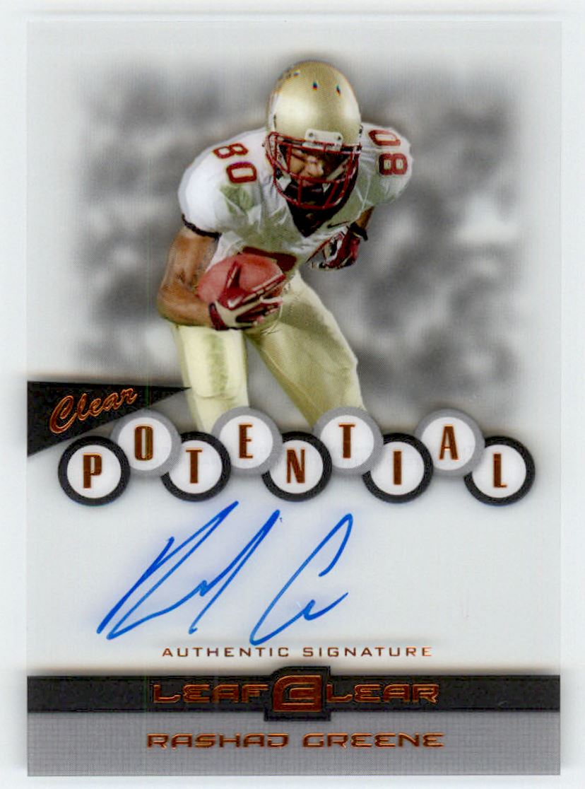 2015 Leaf Clear Draft Clear Potential #CPRG2 Rashad Greene