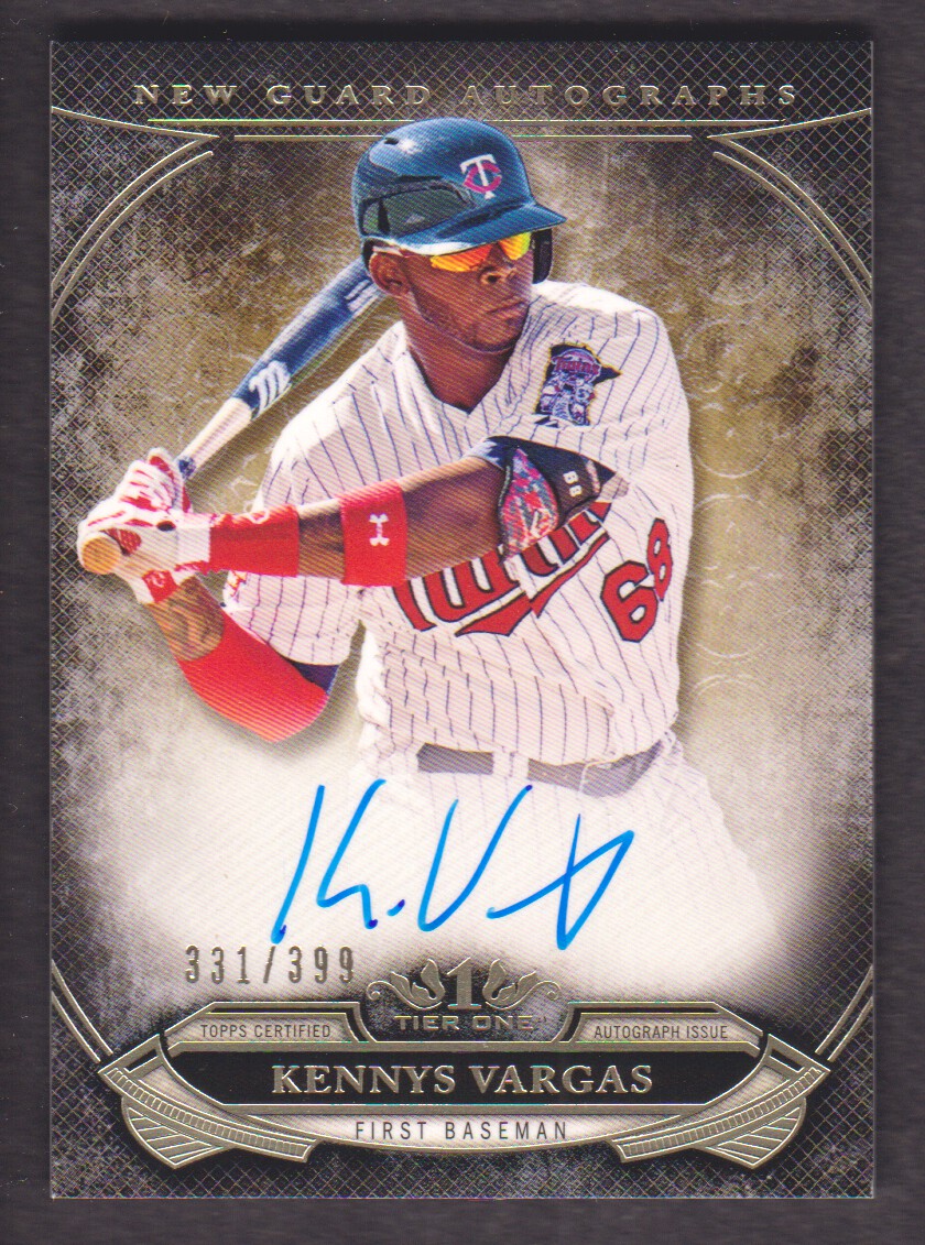 2015 Topps Tier One New Guard Autographs #NGAKVA Kennys Vargas/399