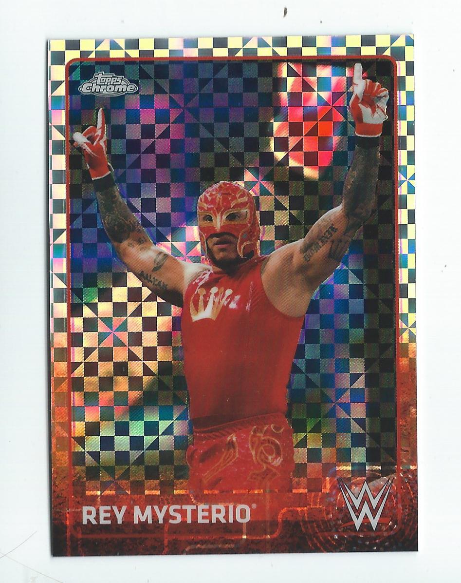 2015 Topps Chrome WWE X-Fractors #56 Rey Mysterio