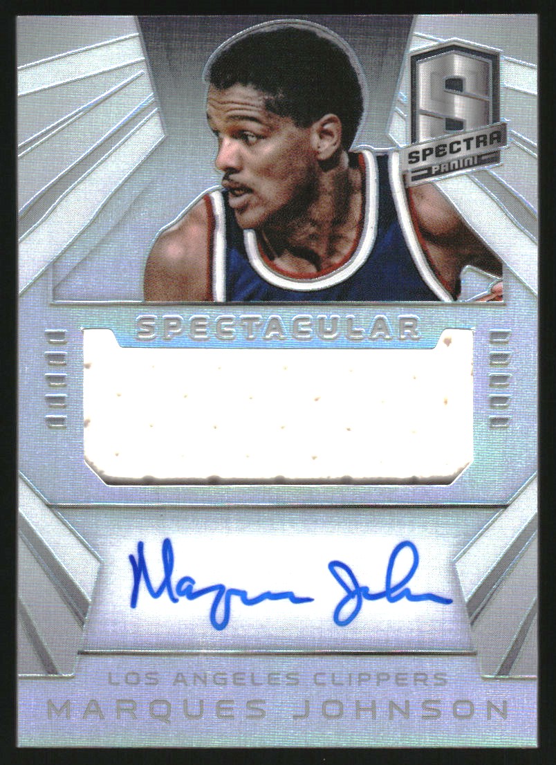 2014-15 Panini Spectra Spectacular Swatches Signatures #SSMJ Marques Johnson/149