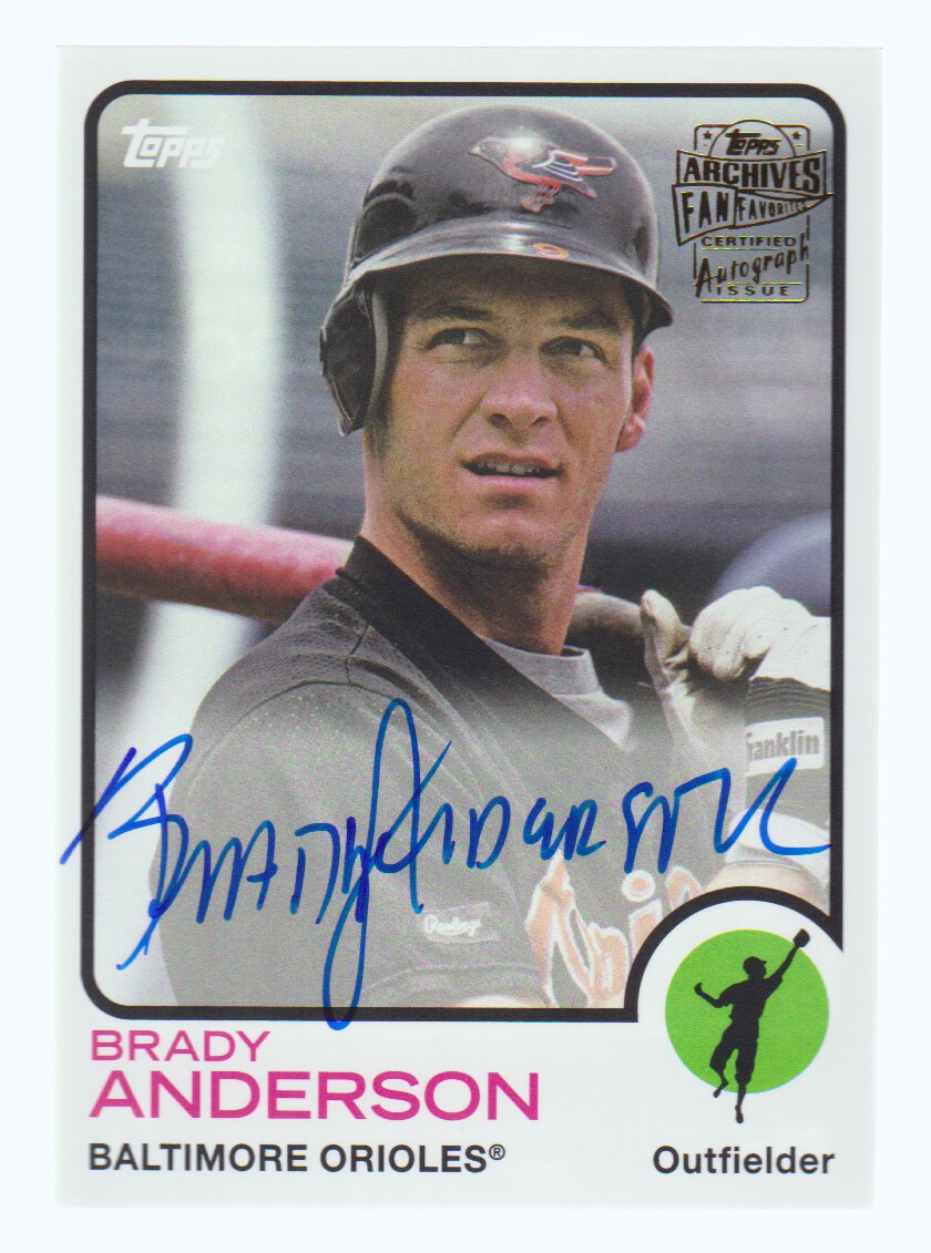 Brady Anderson autographed Baseball Card (Baltimore Orioles