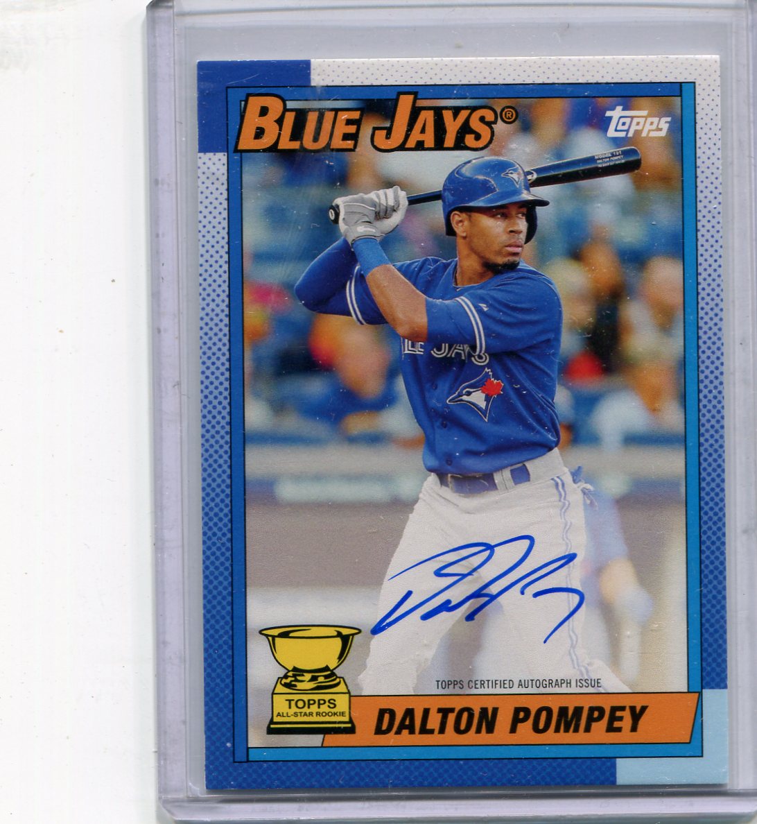 2015 Topps Archives '90 Topps All Star Rookies Autographs #90ASDP Dalton Pompey