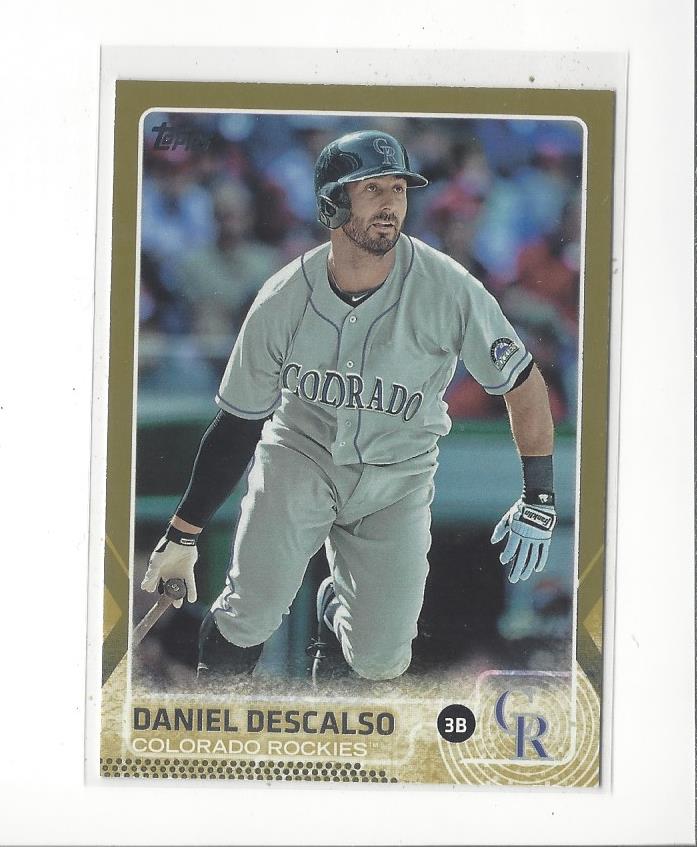 2015 Topps Gold #587 Daniel Descalso