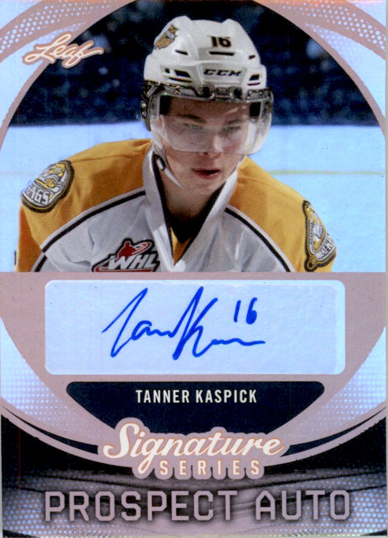 2015-16 Leaf Signature Series Prospects Autographs #SPTK1 Tanner Kaspick/104*