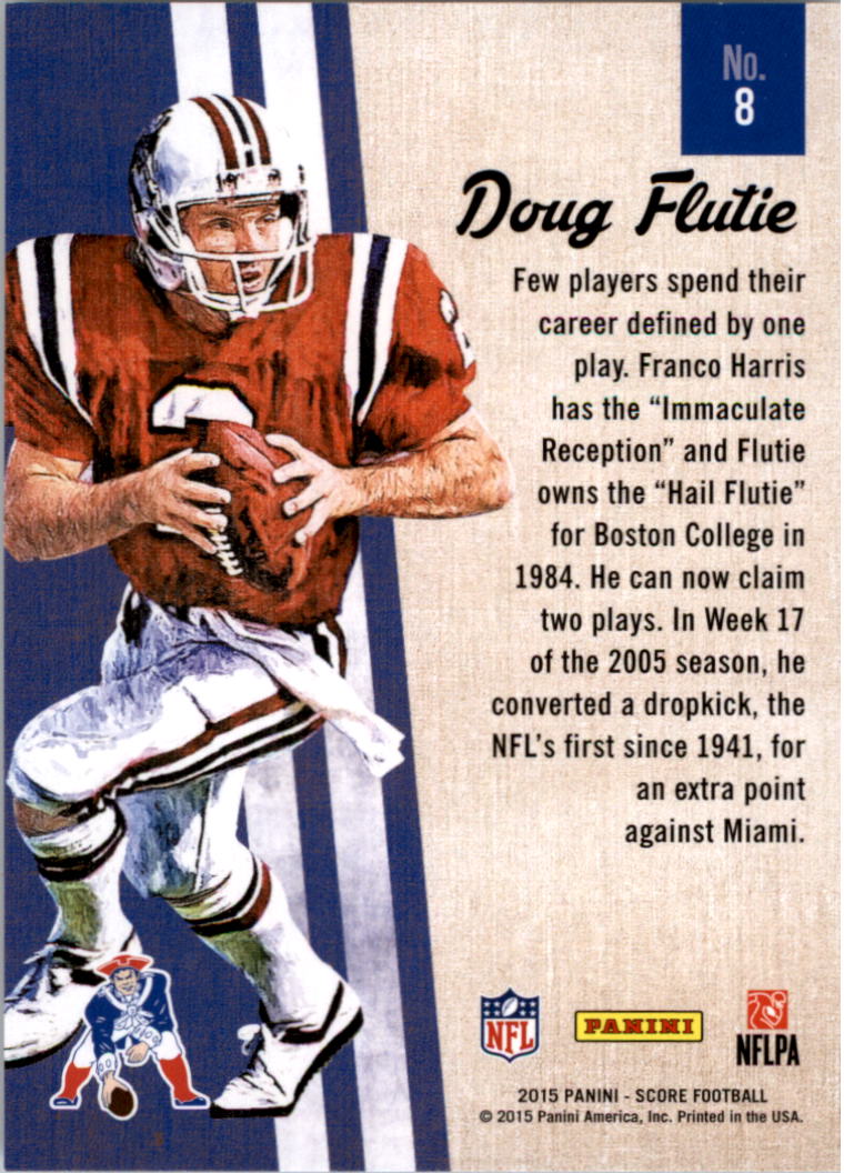 : 2015 Score Football Gridiron Heritage #8 Doug Flutie