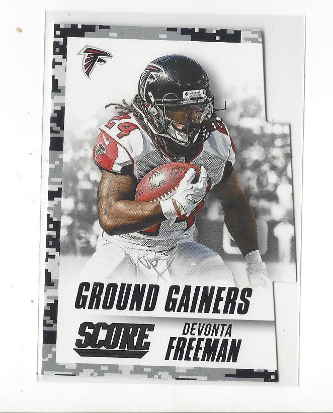 2015 Score Ground Gainers Black Camo #18 Devonta Freeman
