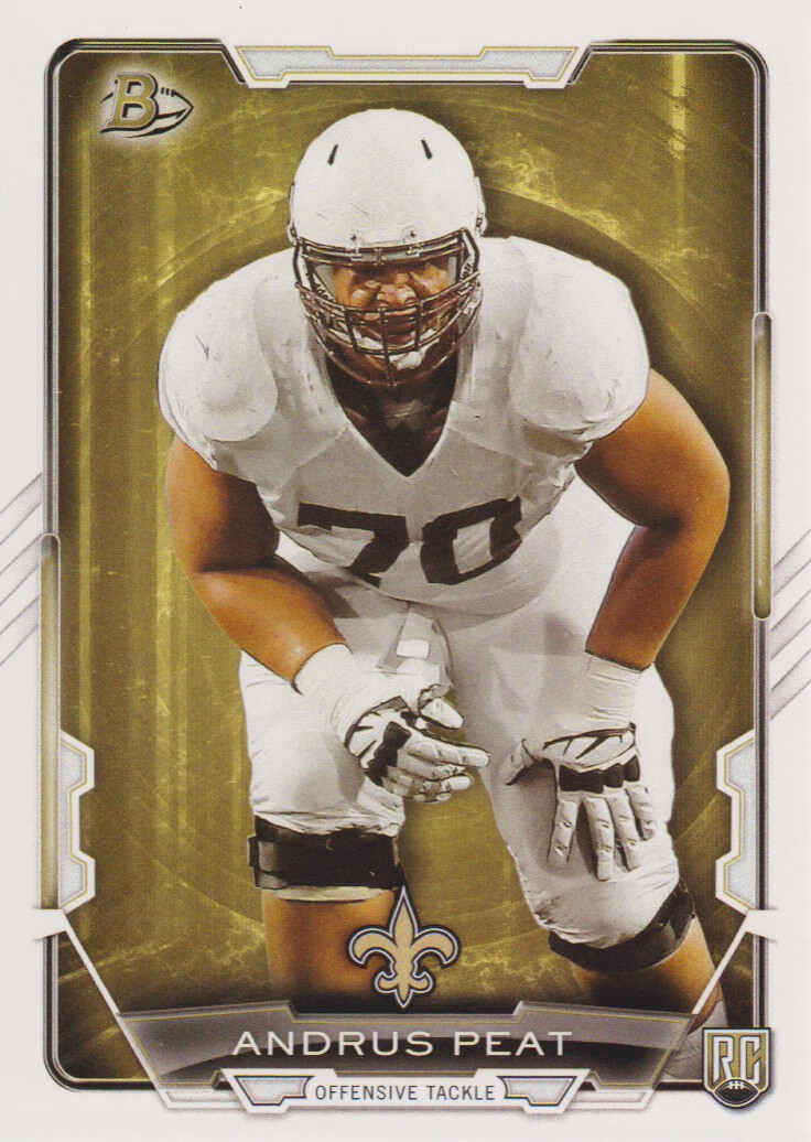 Andrus Peat 2015 Topps Platinum RC #124 New Orleans Saints