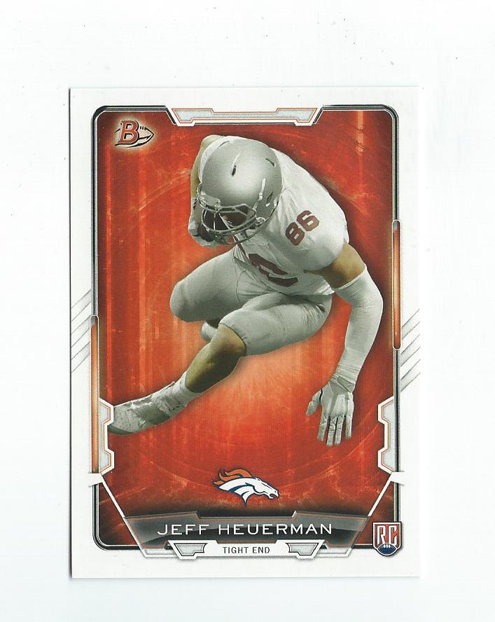 2015 Bowman #R42 Jeff Heuerman RC