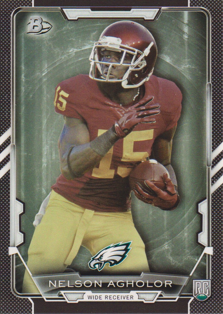 2015 Bowman Black #R48 Nelson Agholor