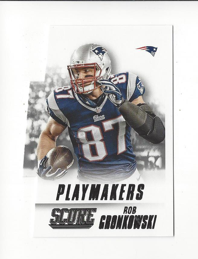 2015 Score Playmakers #1 Rob Gronkowski