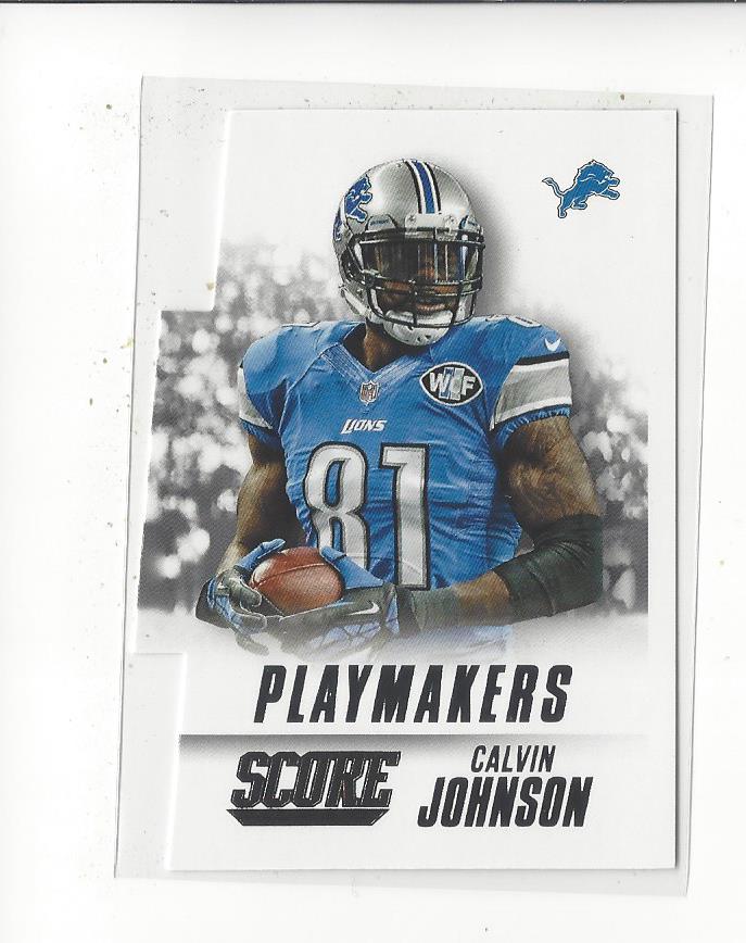 2015 Score Playmakers #10 Calvin Johnson