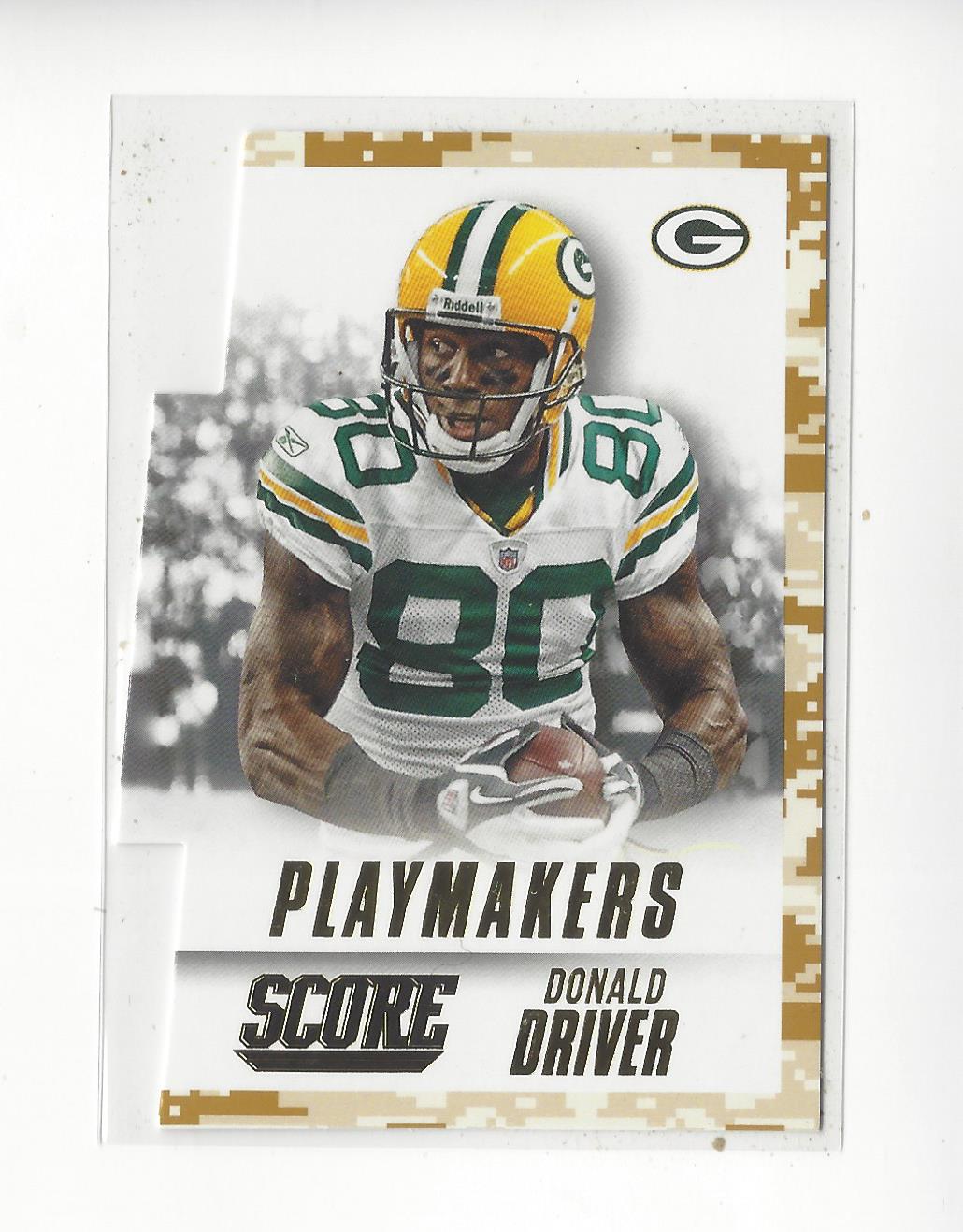 2015 Score Playmakers Desert Camo #16 Donald Driver