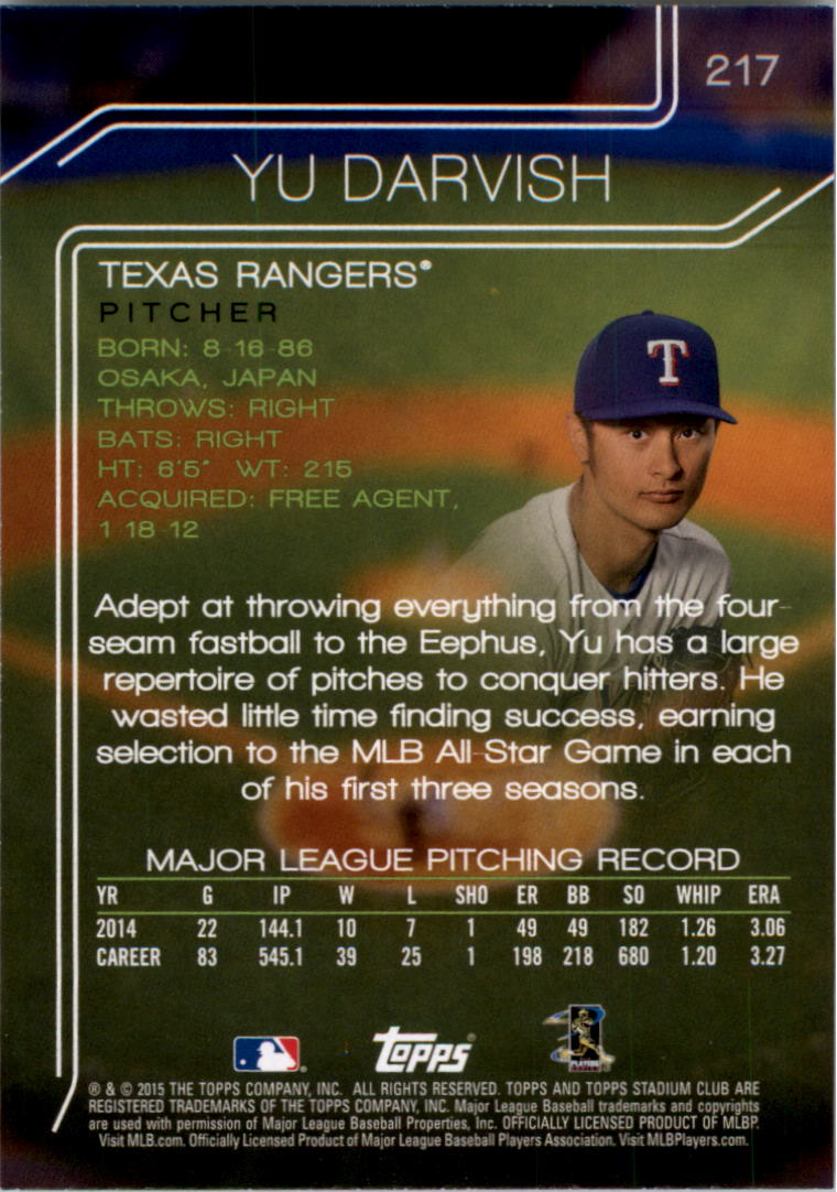 2015 Stadium Club Baseball 201-300 YOU PICK - Picture 19 of 118