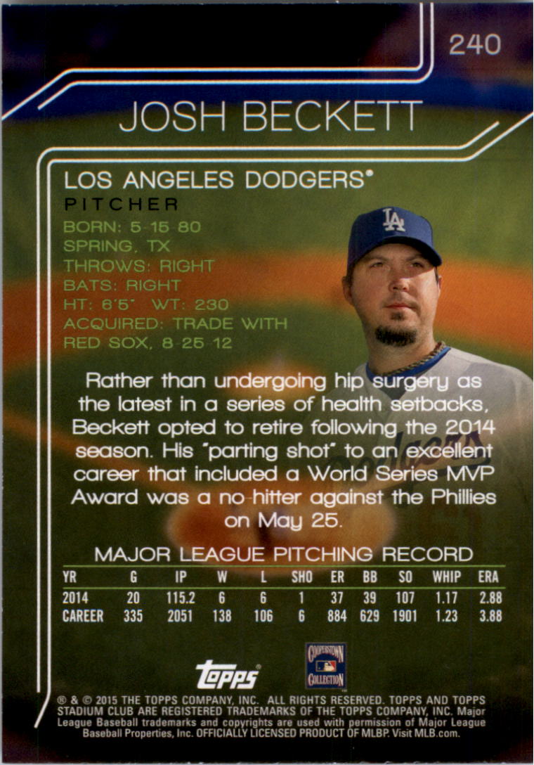 2015 Stadium Club Baseball 201-300 YOU PICK - Picture 49 of 118