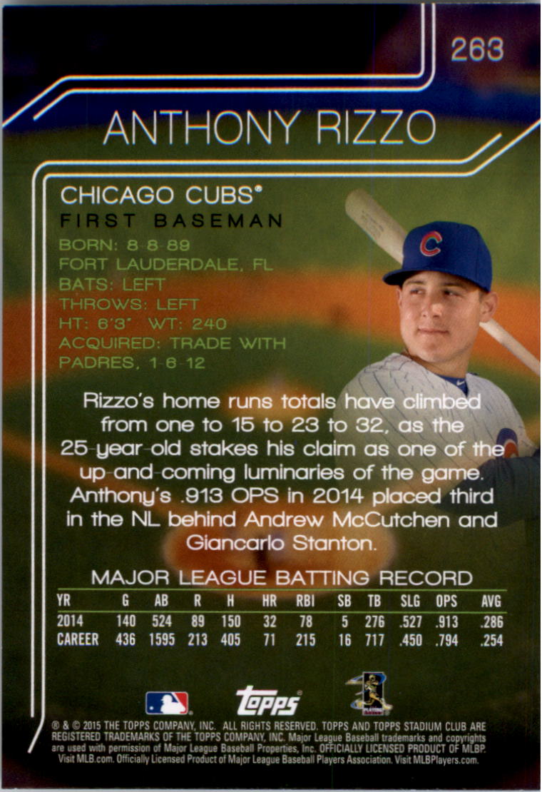 2015 Stadium Club Baseball 201-300 YOU PICK - Picture 81 of 118